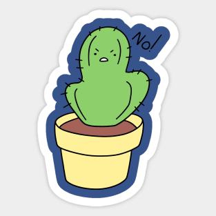 No Cactus Sticker